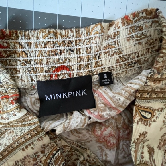 MINKPINK Tan Paisley ‘Prince of Persia’ Shorts M - Picture 11 of 13